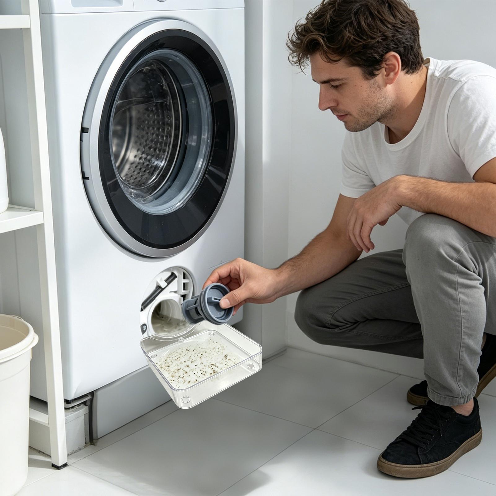 Laundry - 洗濯機排水トレイ、水受けボックス、漏れ防止トレイ、糸くずフィルター、異物収集ドリップトレイ、清潔な洗濯物用パーツ