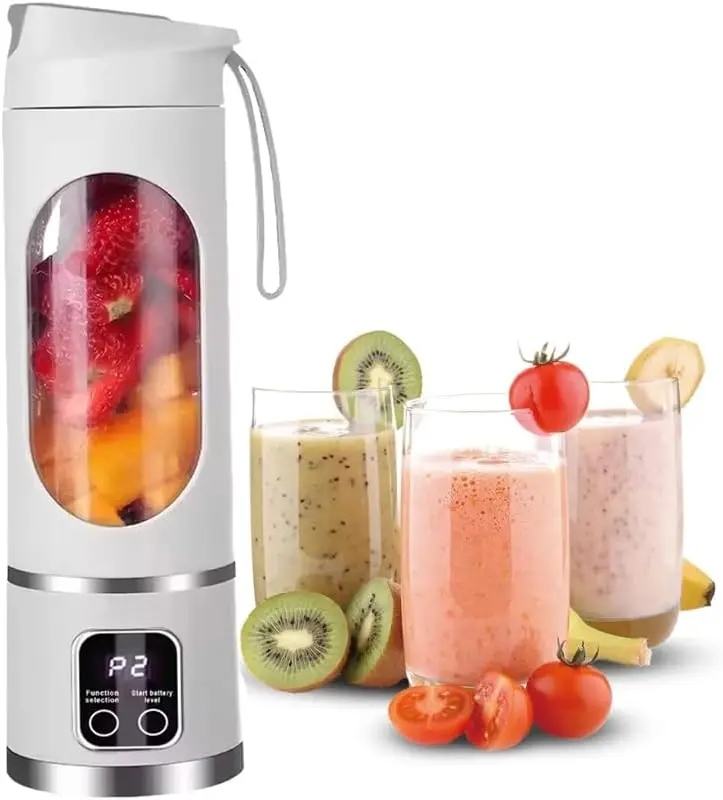 Portable Blender Usb Rechargeable - 多機能USB充電式ブレンダー＆ジューサー – 持ち運びが簡単で、お手入れも楽。フルーツや野菜を使ったドリンクやスムージーに最適。