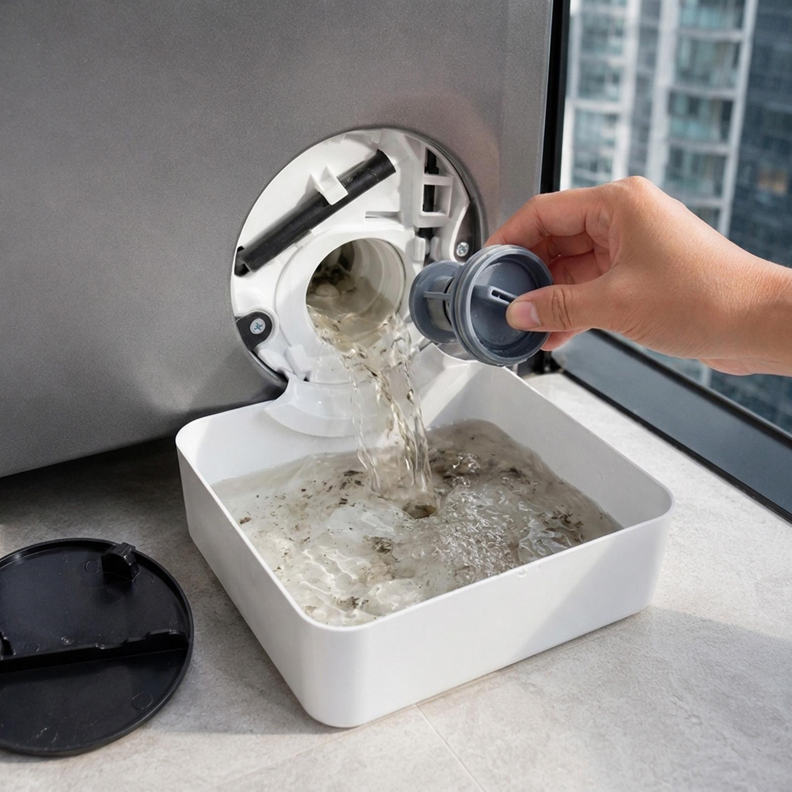 洗濯機排水トレイ、水受けボックス、漏れ防止トレイ、糸くずフィ - Laundry のレビューと価格
