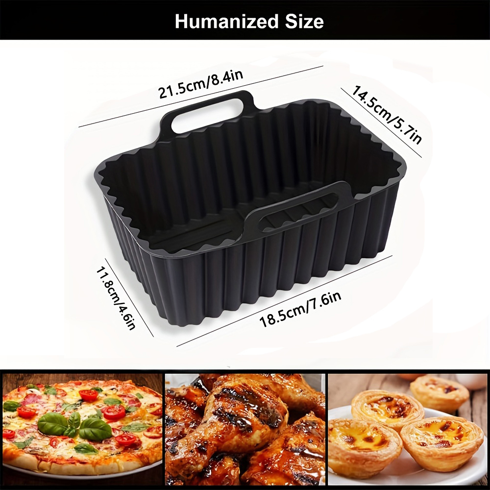 エアフライヤー用シリコン製鍋2個セット。耐熱性があり、オーブ - Air Fryer Silicone Pot Liner のレビューと価格
