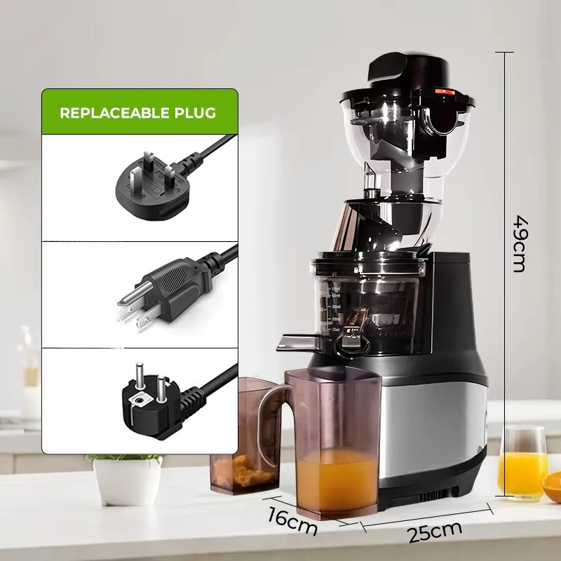 電動ジューサー、BPAフリー、低速ジューサー、ステンレス製、 - Electric Slow Juicer Cold Press のレビューと価格