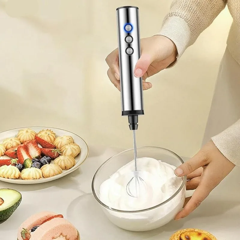 3in1電動ミルクフォーマー、3段階の速度調整が可能な小型ハ - Electric Milk Frother Handheld のレビューと価格