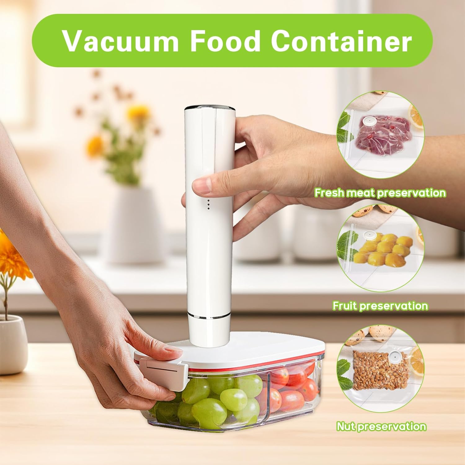 真空シーラー ハンドヘルド真空シーリングマシン 5つの真空バ - Food Vacuum Sealer Machine のレビューと価格