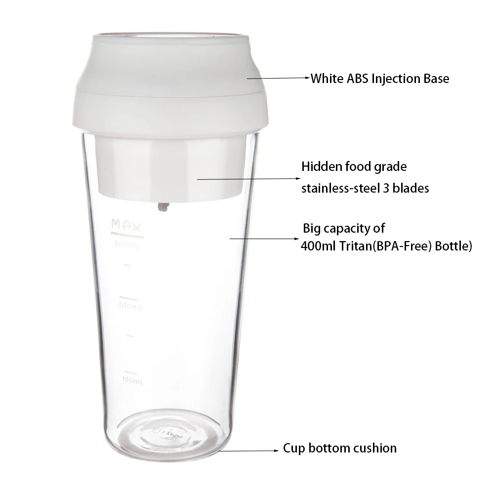 電動コードレスUSB充電式ブレンダー、小型ポータブルフルーツ - Portable Blender Usb Rechargeable のレビューと価格