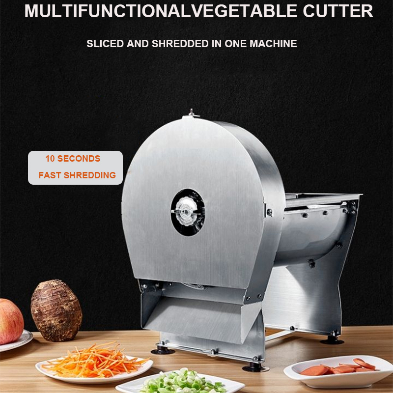 電動野菜カッター ステンレス製 業務用 調整可能 自動フルー - Automatic Meat Slicer Home のレビューと価格